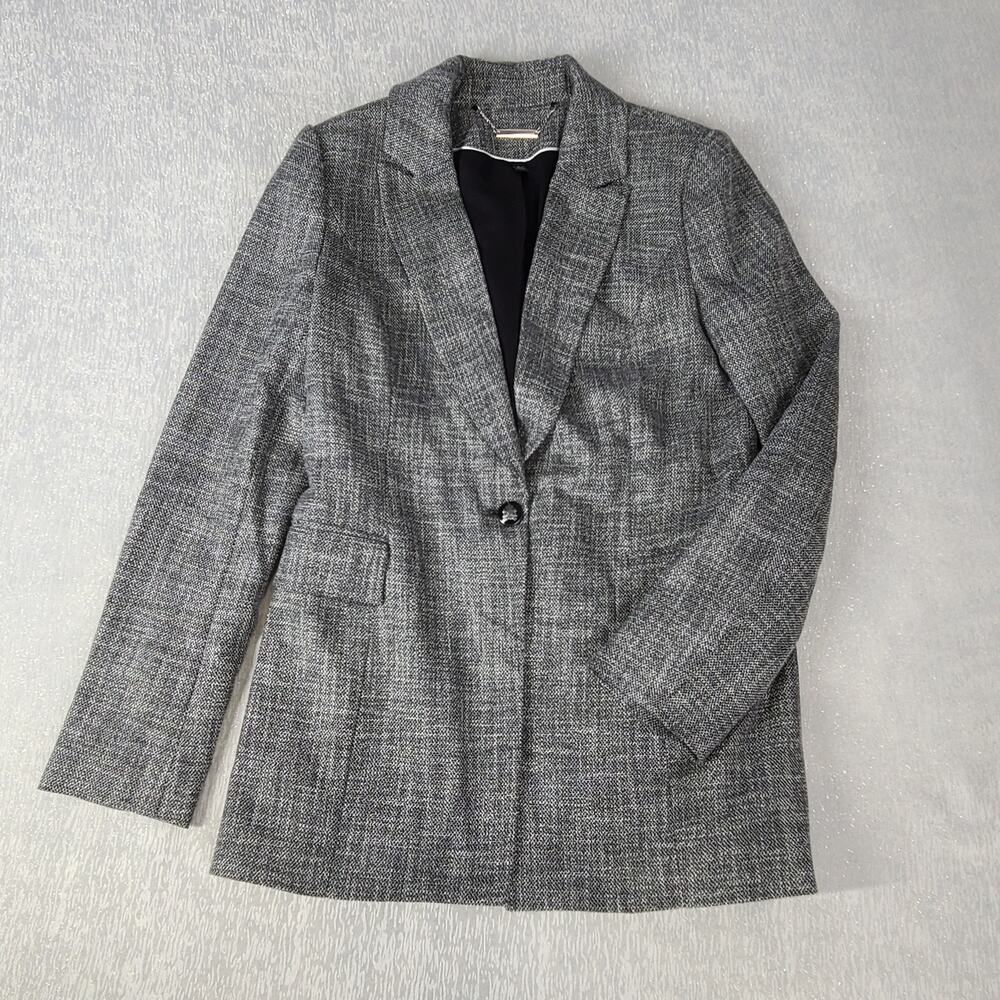 White House Black Market tweed blazer Sz 6 Twee Career Polished Boardroom women - Picture 9 of 12